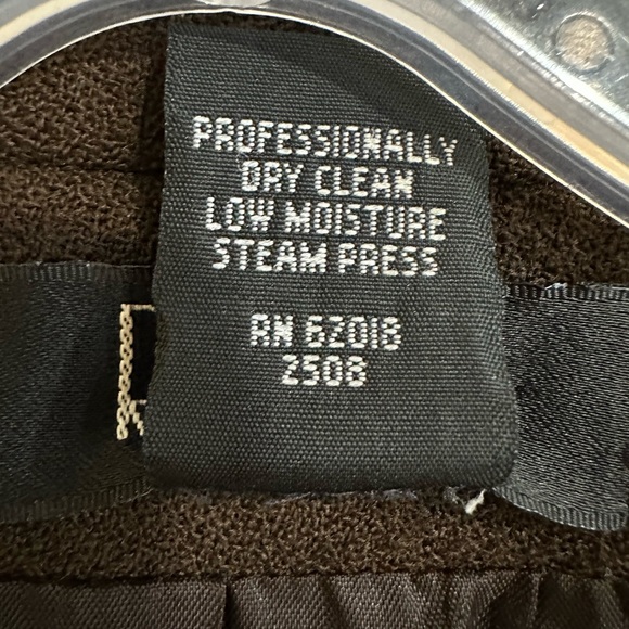 Rafaella 100%Wool Zip-Up Jacket Blazer Brown Size 10 - Picture 15 of 16